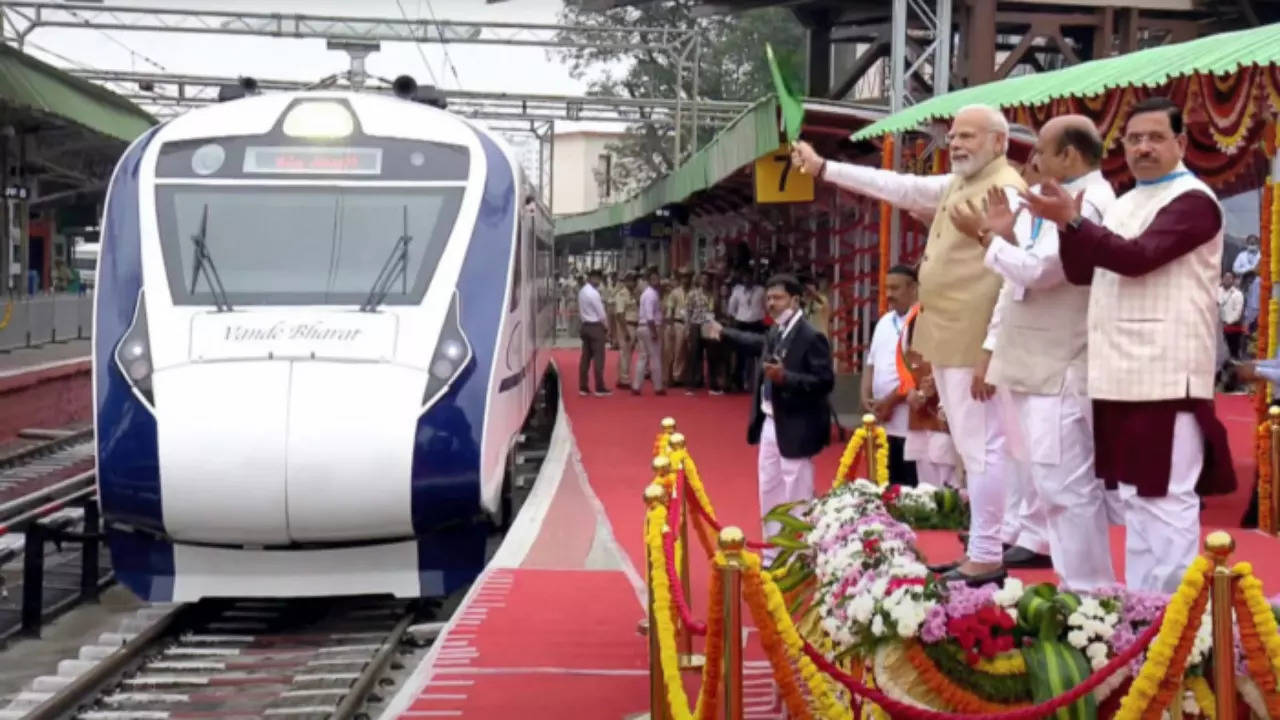 PM Modi flags off 2 Vande Bharat trains from Mumbai