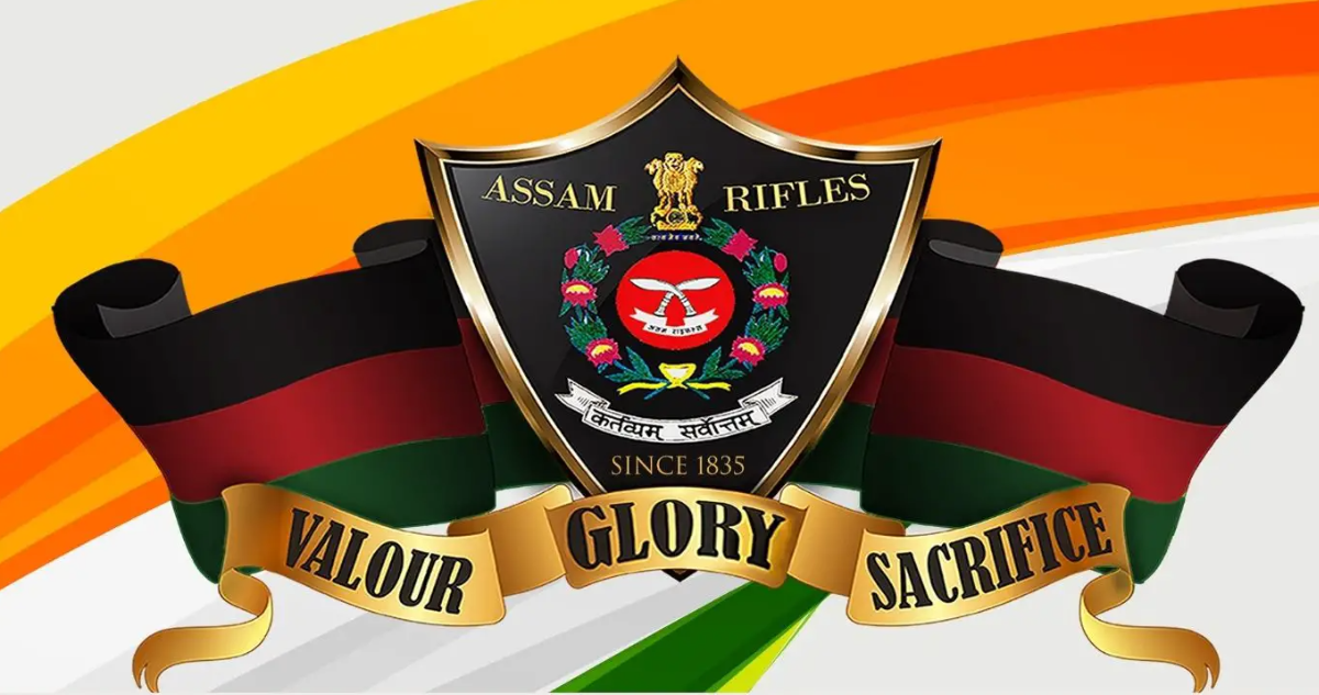 Recently Assam Rifles distributed sports items