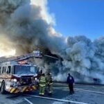 Three stores on S.F. Road in Siliguri are destroyed by a massive fire