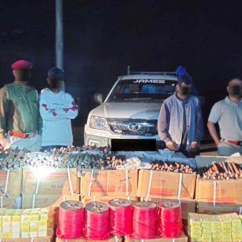 Assam Rifles recover large cache of explosives in Mizoram’s Champhai