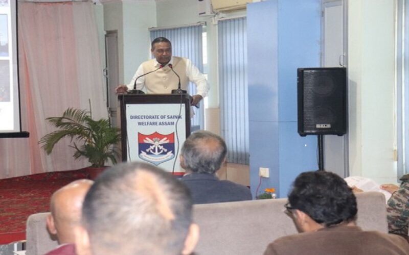 Niten Chandra Secretary GOI Ex-Serviceman Welfare visits Directorate of Sainik Welfare Assam