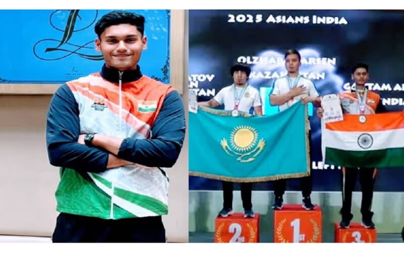 Guwahati’s rising star Abhinab Gautam makes history in Asian Armwrestling