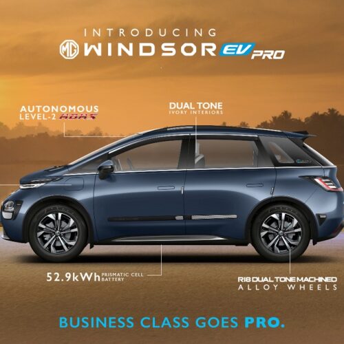 JSW MG Motor India launches MG Windsor PRO